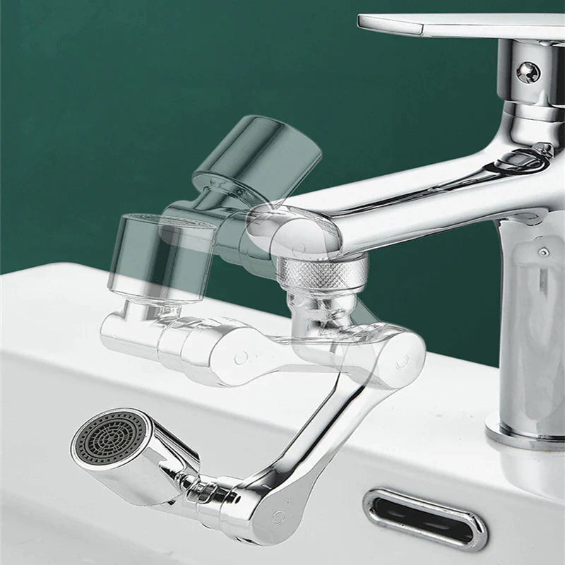 1080° Universal Rotation Faucet Sprayer Head Dual Effluent Washbasin Kitchen Robot Arm Extension Faucets Aerator Bubbler Nozzle