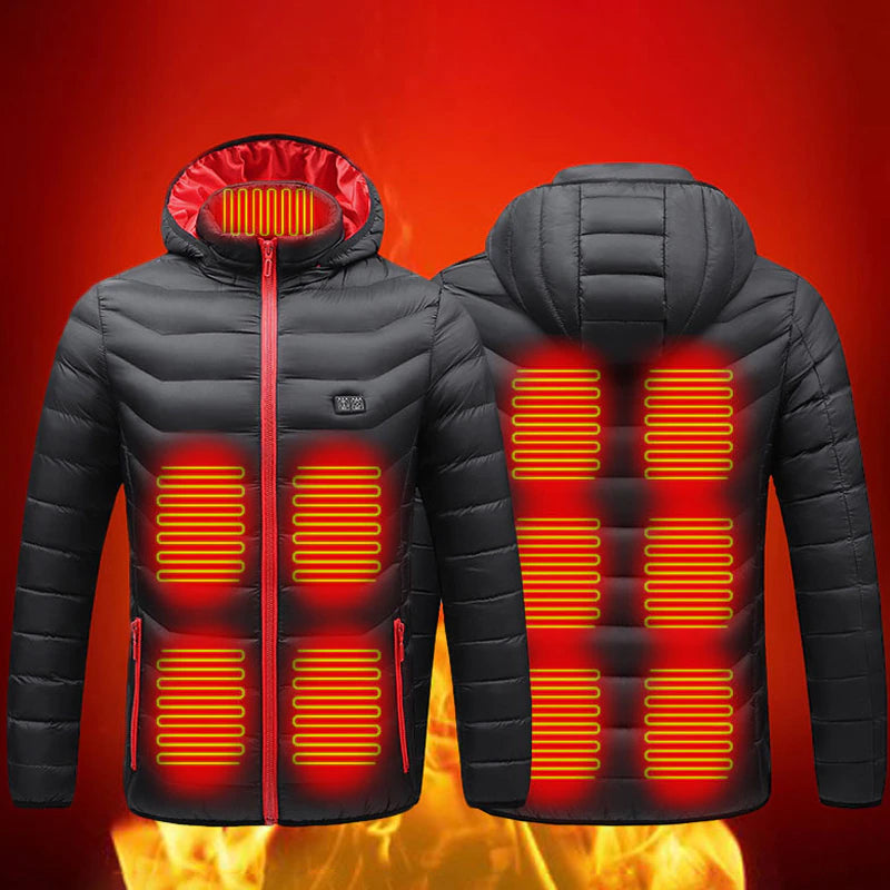 Electric Heated Jacket Winter Warm Self Heating Vest USB Charging Men Heating Jacket Waterproof Outdoor Sports Women Heated Vest