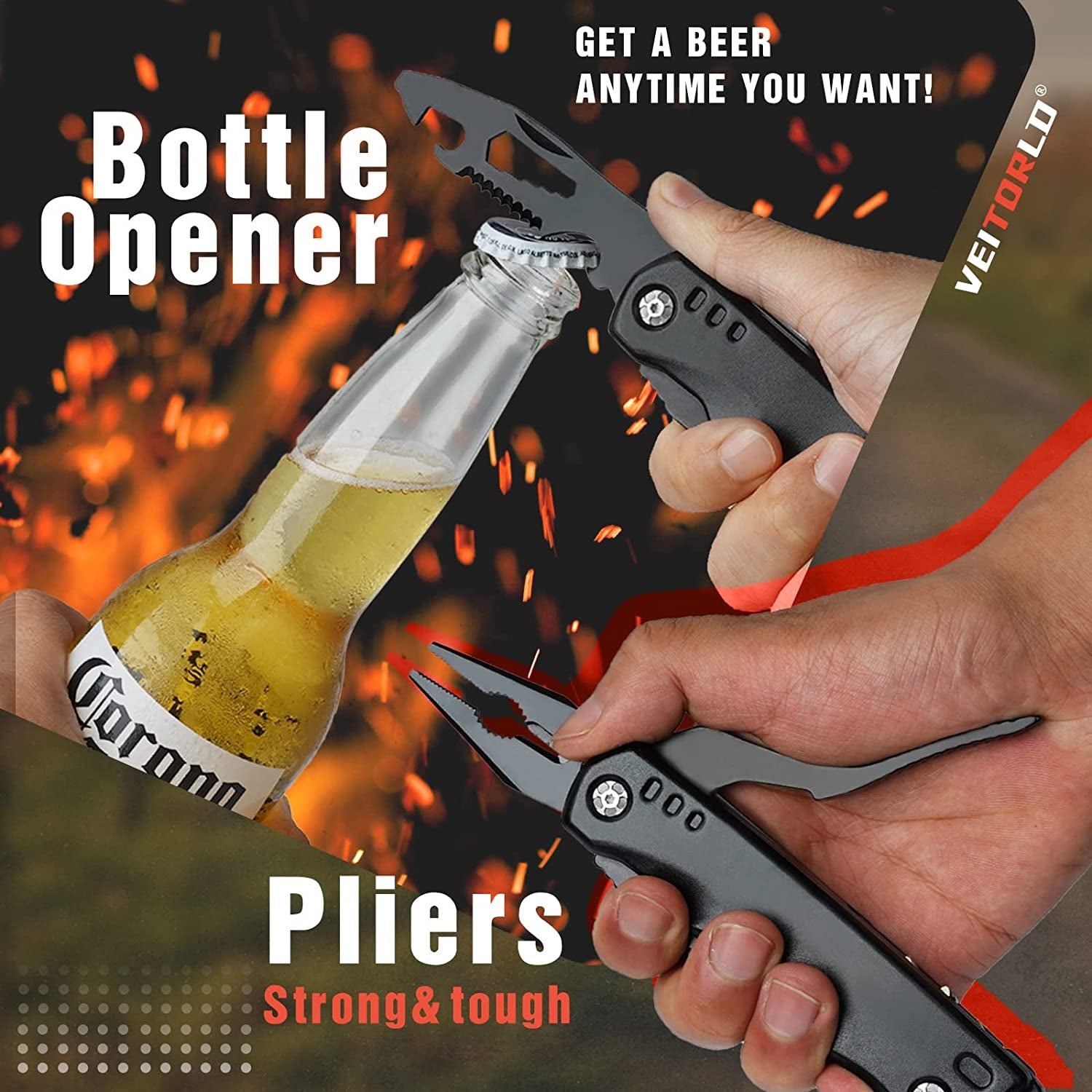 Dad Gifts for Christmas, Gifts for Dad Who Wants Nothing, Stocking Stuffers for Dad Men, Best Dad Ever Gifts from Daughter Son Kids, All in One Survival Tools Hammer Multitool, Cool Gadgets